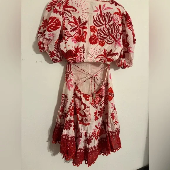 Farm Rio Rios Tile Mini Dress L - Picture 4 of 11